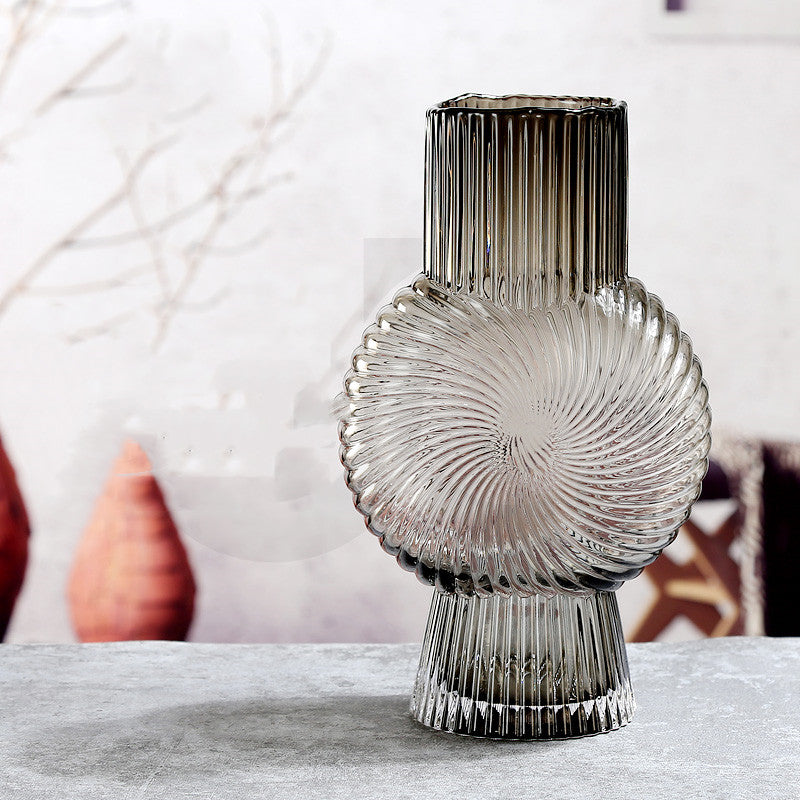 Glass Hydroponic Vase, Sculptural Propagation Vessel