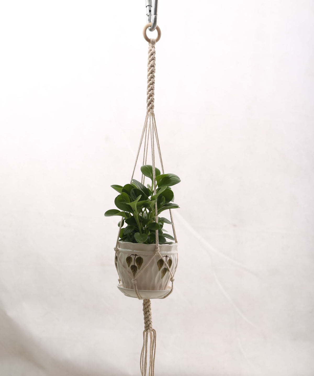 Macrame Wall Plant Hanger, Handmade Cotton for 4-6" Pots