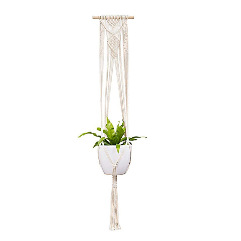 Macrame Plant Hangers Set of 4, Assorted Cotton Rope