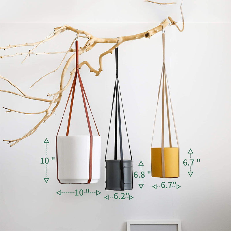 Hanging Plant Sling, Fabric Pot Holder Hammock