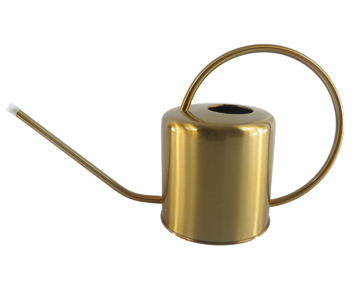 Long Spout Watering Can, Brass or Steel 44-51 oz