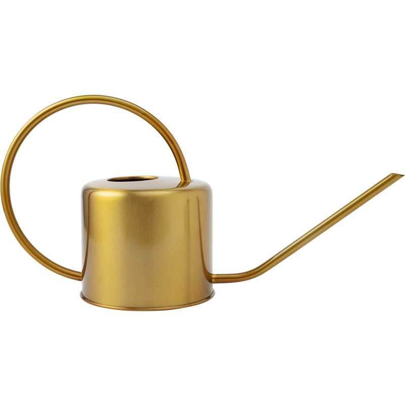 Long Spout Watering Can, Brass or Steel 44-51 oz