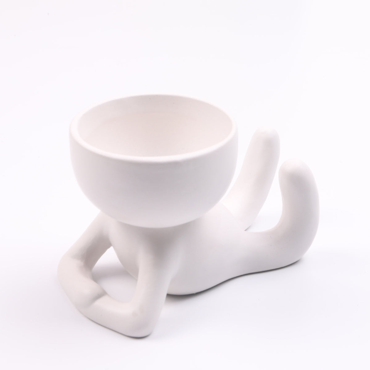 Face Planter, Abstract Ceramic Head Pot