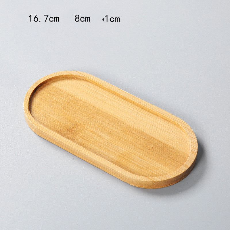 Bamboo Plant Saucer Tray, Round, Square, Hexagon or Oval