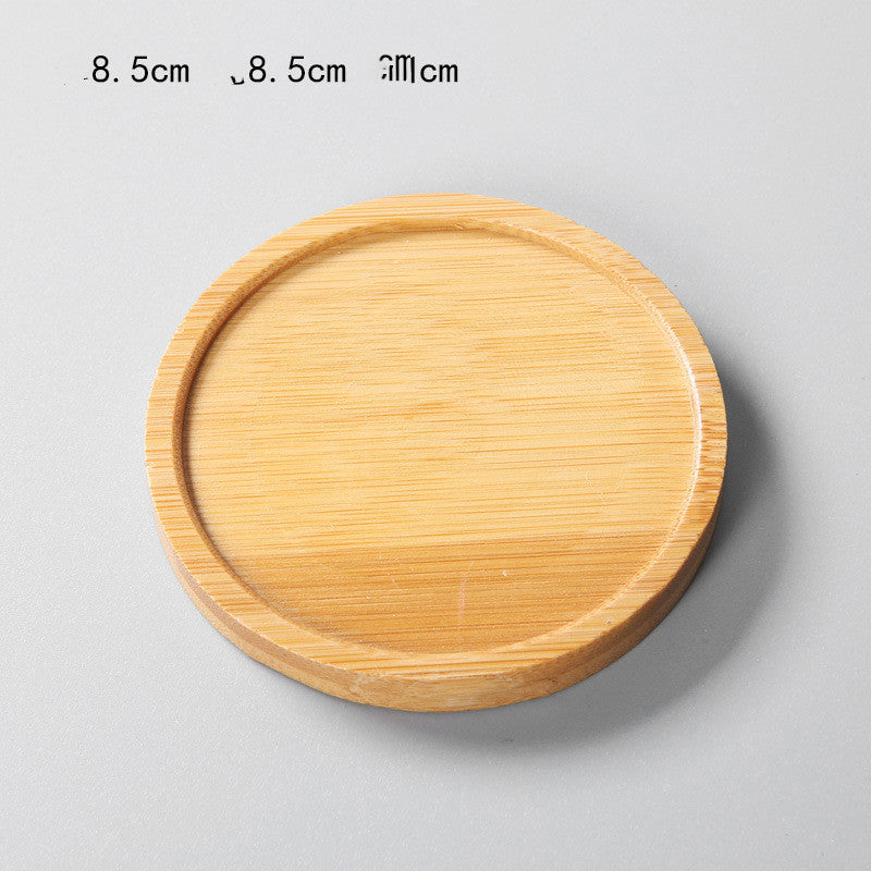 Bamboo Plant Saucer Tray, Round, Square, Hexagon or Oval