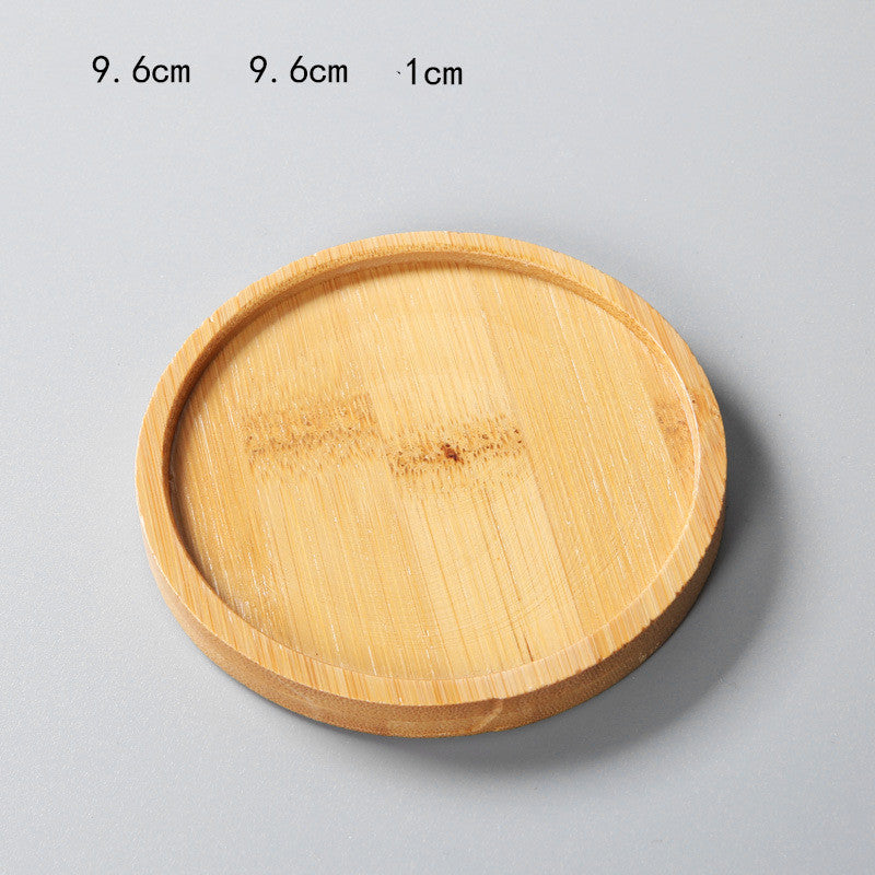 Bamboo Plant Saucer Tray, Round, Square, Hexagon or Oval