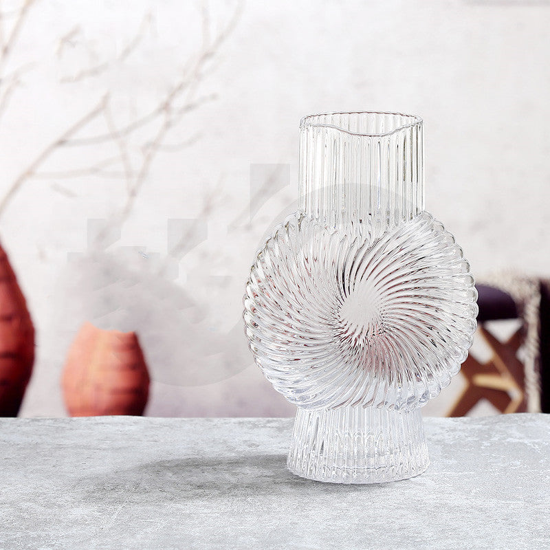 Glass Hydroponic Vase, Sculptural Propagation Vessel