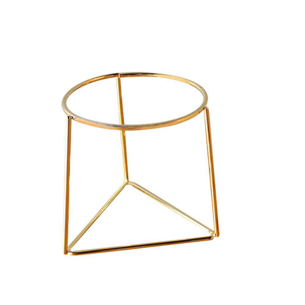 Air Plant Holder, Gold Geometric Tripod Stand