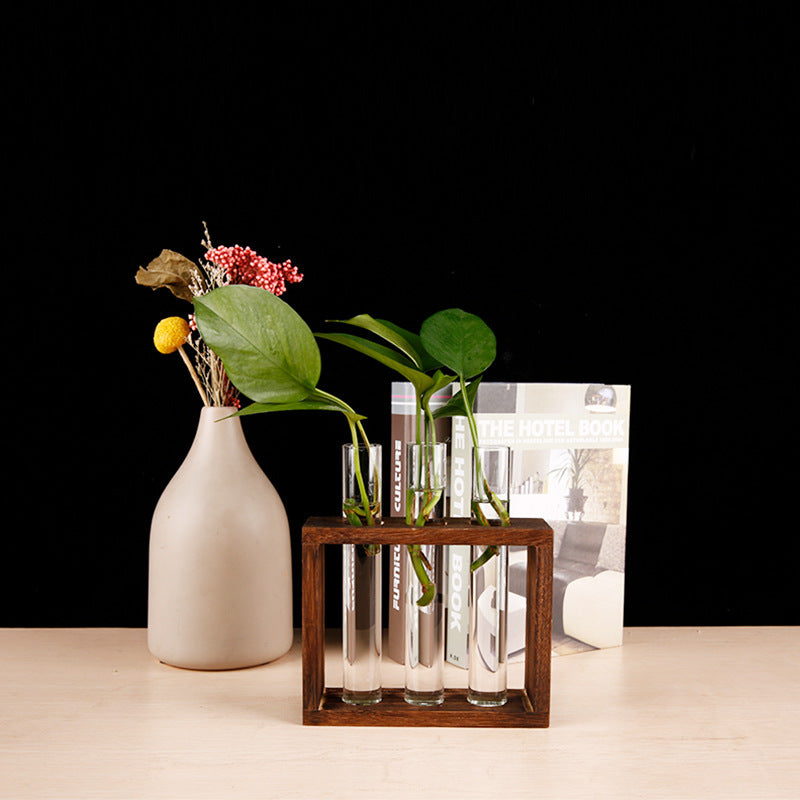 Test Tube Propagation Station, Wood Stand with 5 Tubes