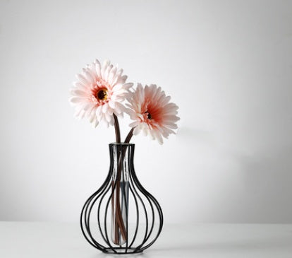 Geometric Test Tube Vase, Metal Frame Propagation Stand