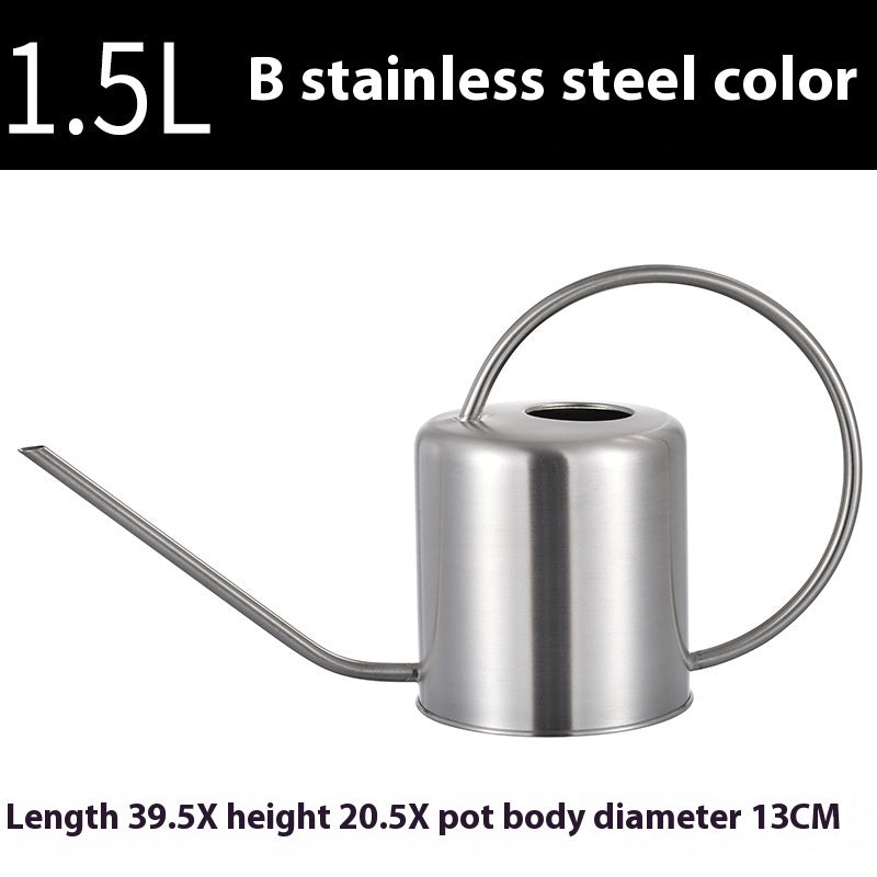 Long Spout Watering Can, Brass or Steel 44-51 oz