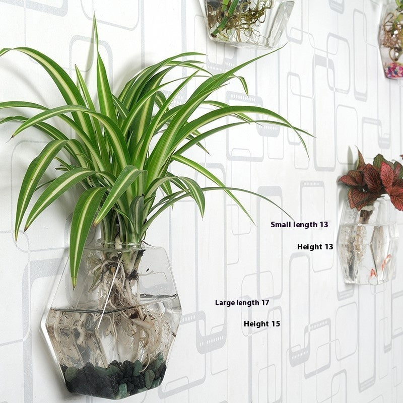 Hanging Glass Propagation Vase, Clear Bubble Shapes