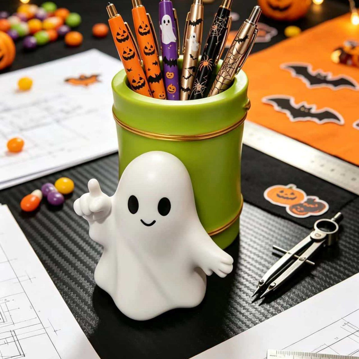 Ghost Planter Cup, Skull Mini Succulent Pot