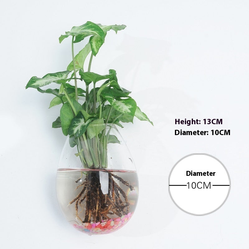 Hanging Glass Propagation Vase, Clear Bubble Shapes
