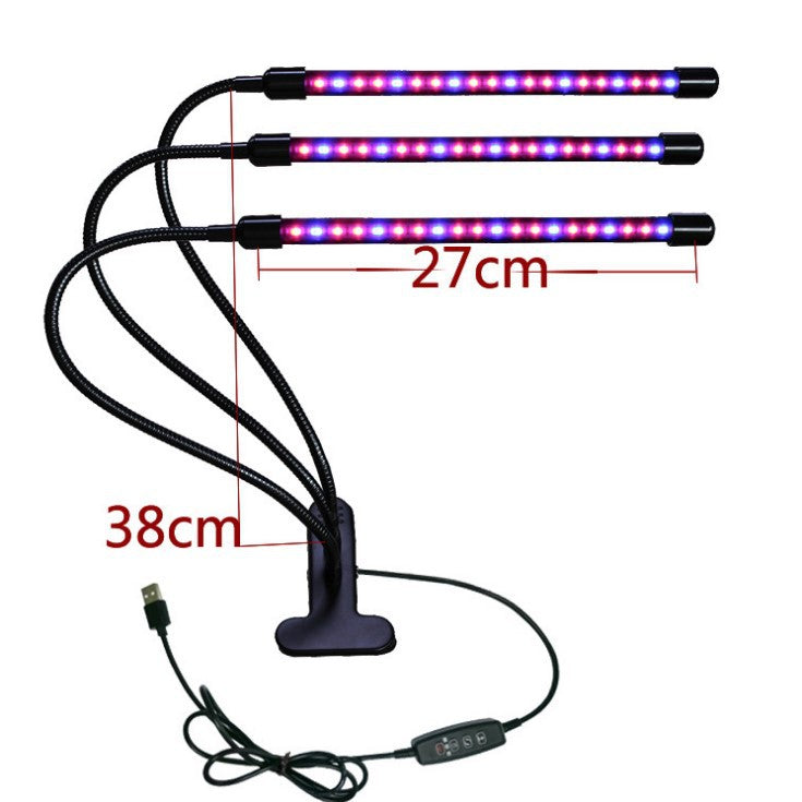 Clip-On Gooseneck Grow Light, USB with Timer