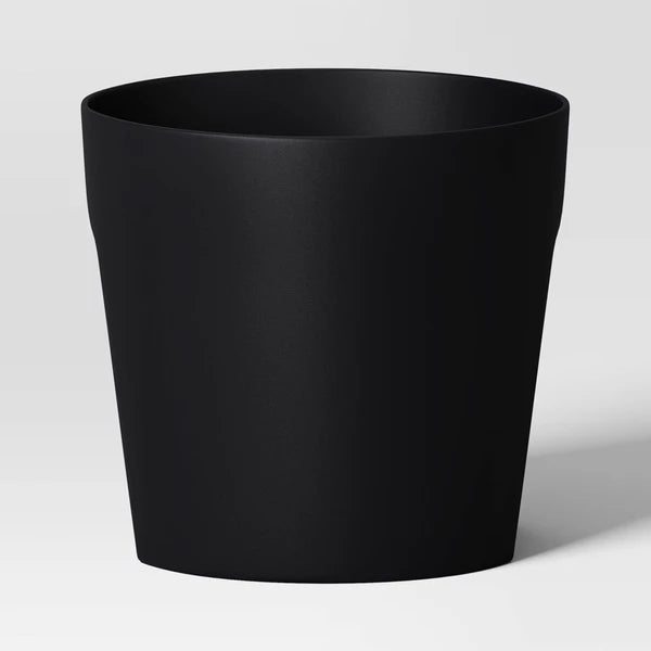 Railing Planter Self-Watering, Black Recycled Resin Pot