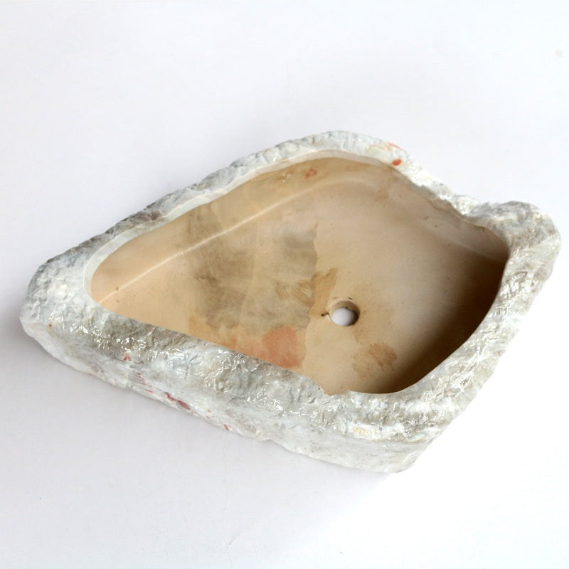Shallow Succulent Tray Planter, Glazed Ceramic