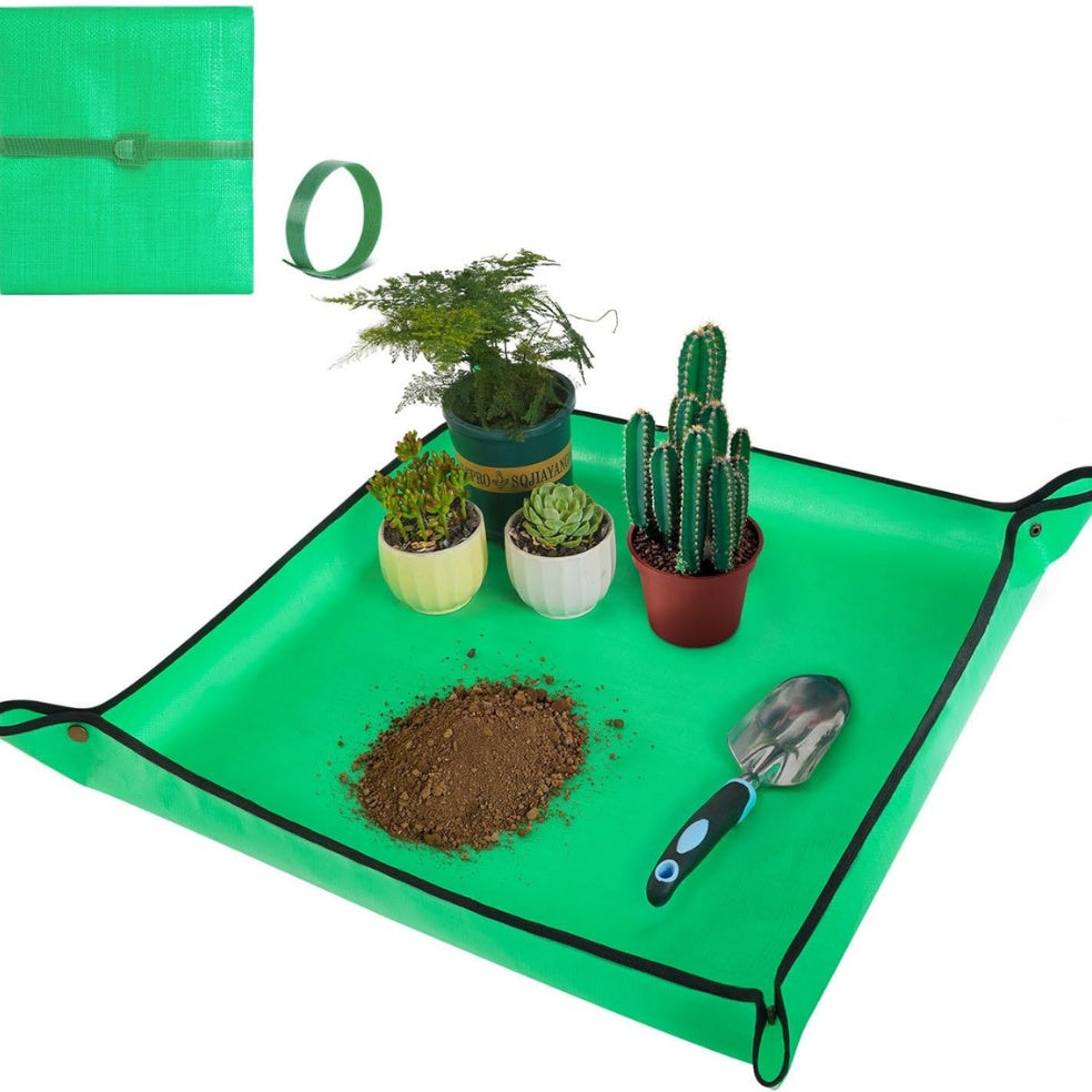 Repotting Mat 27x27", Waterproof Foldable Plant Mat