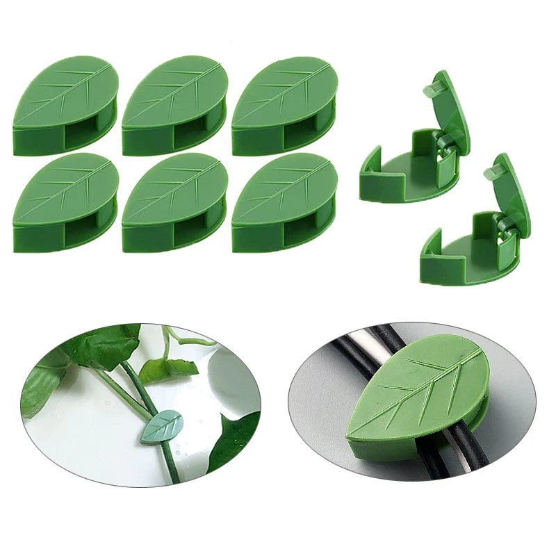 Plant Wall Clips Self-Adhesive, Leaf Shape Vine Holders