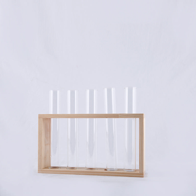 Test Tube Propagation Station, Wood Stand with 5 Tubes