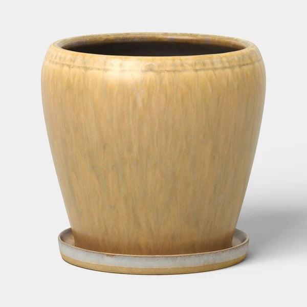 Reactive glaze ceramic planter 6 inch