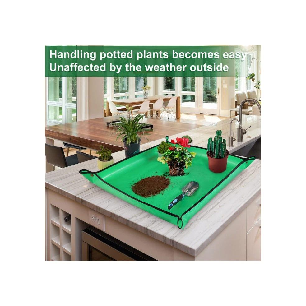 Repotting Mat 27x27", Waterproof Foldable Plant Mat