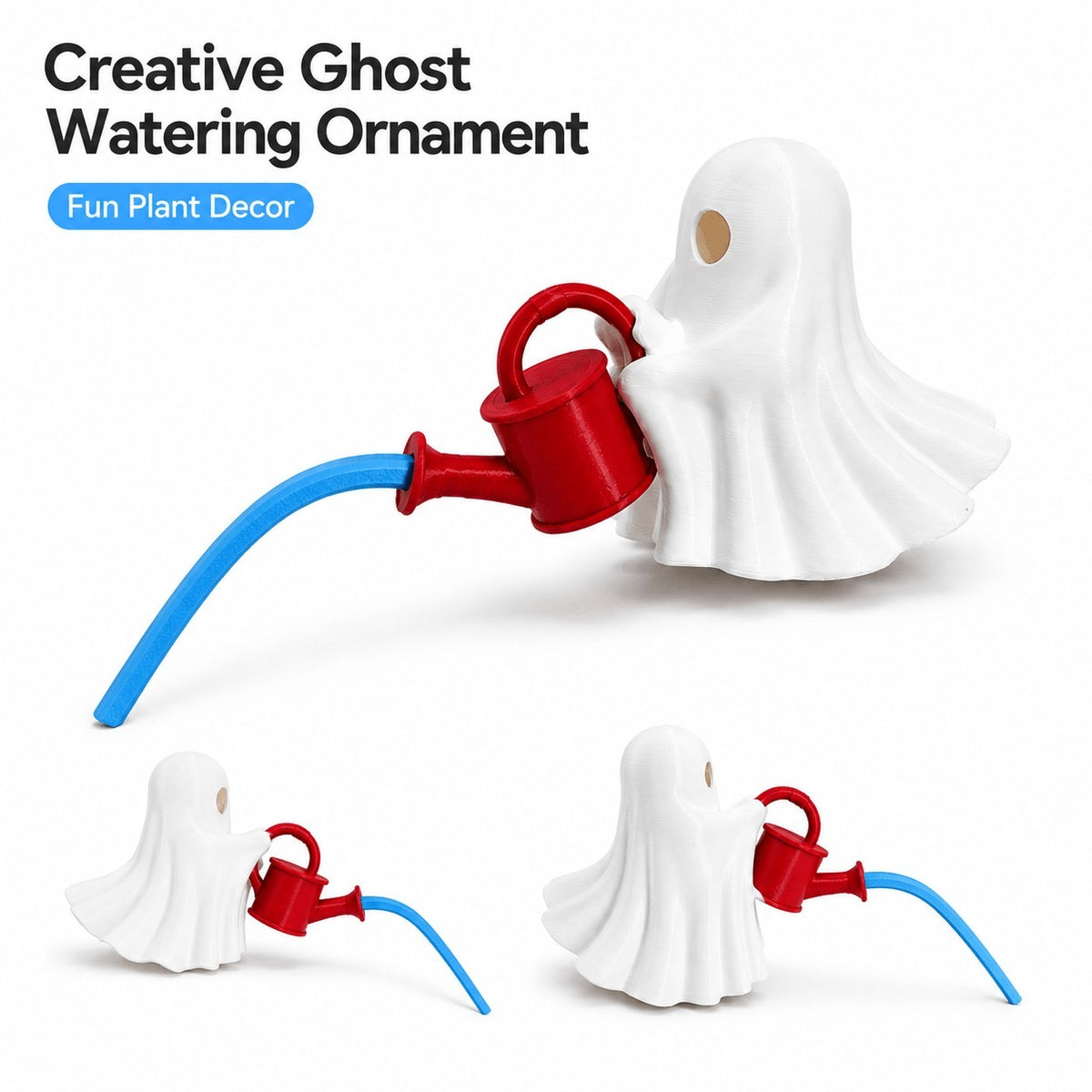 Ghost Plant Decor, Watering Can Desk Ornament