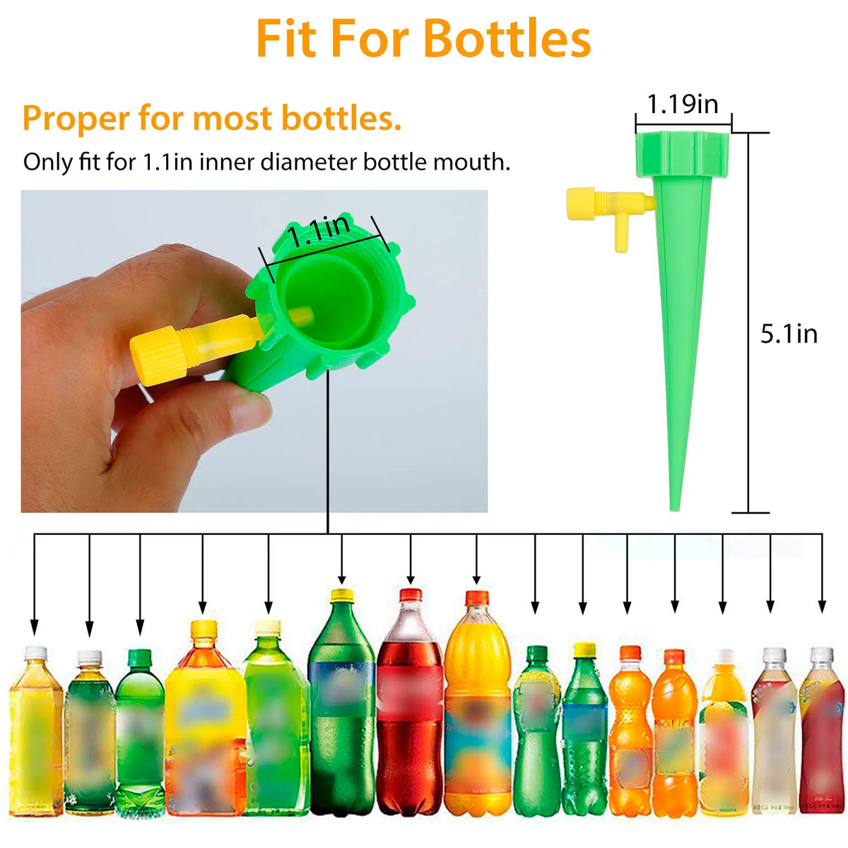 Self-Watering Spikes 24 Pack with Drip Control Valve