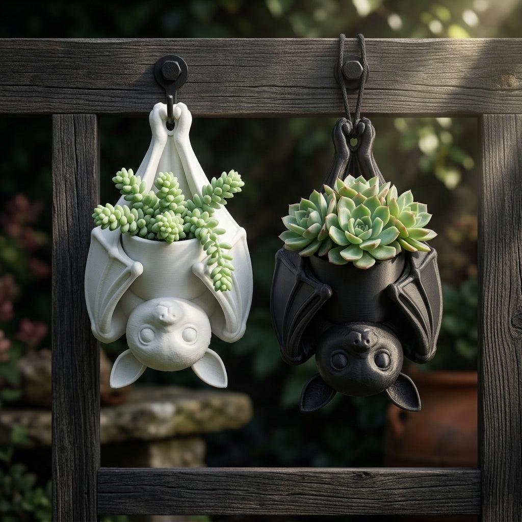 Bat Hanging Planter for Succulents and Air Plants