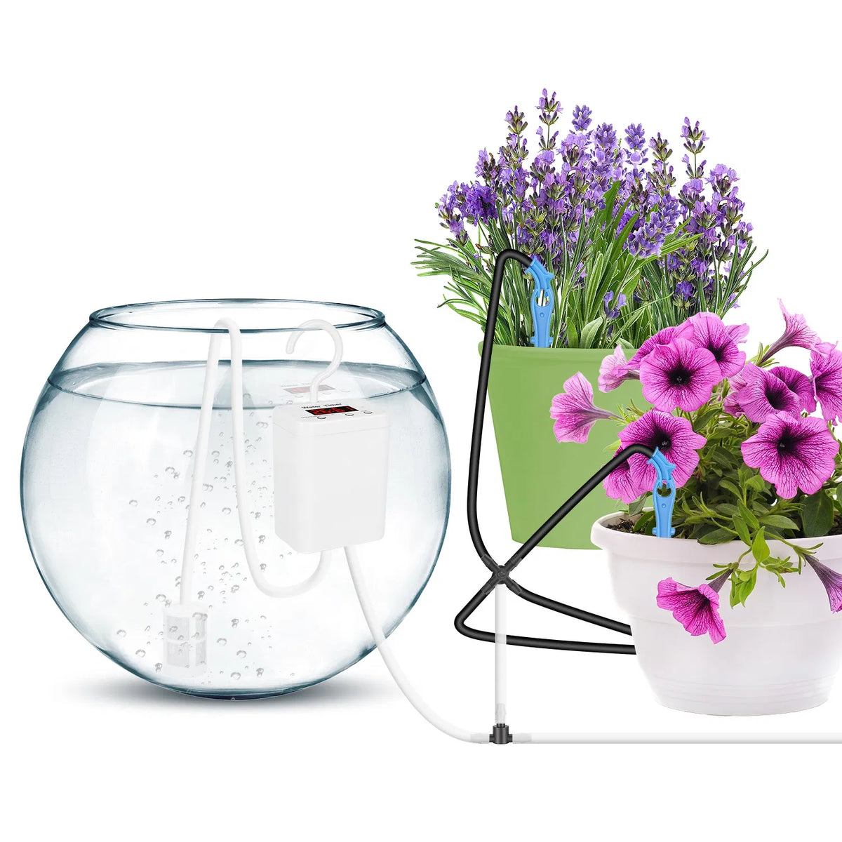 Automatic Plant Watering System, Rechargeable with Timer