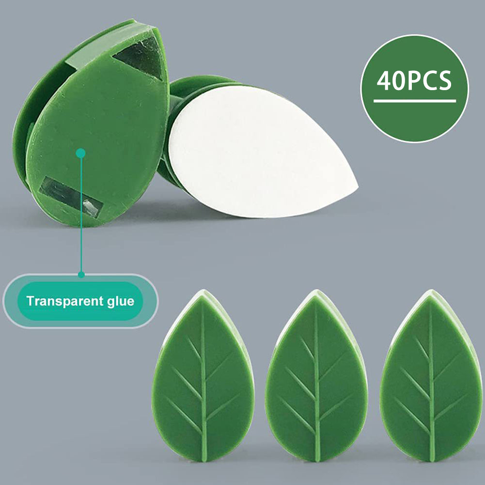 Plant Wall Clips Self-Adhesive, Leaf Shape Vine Holders