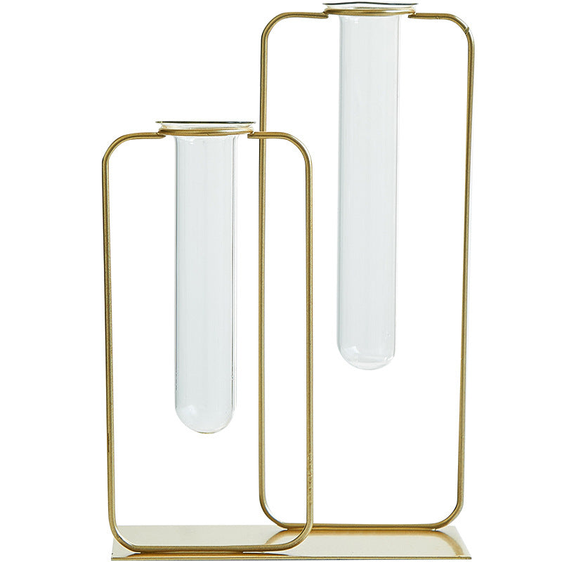 Ferris Wheel Propagation Vase, Gold Test Tube Stand