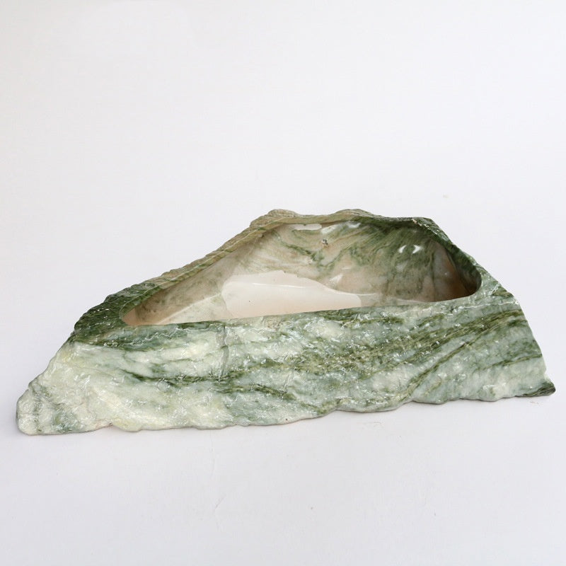 Shallow Succulent Tray Planter, Glazed Ceramic