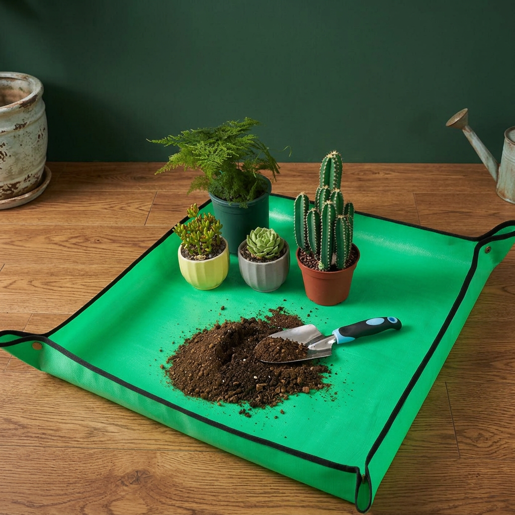 Repotting Mat 27x27", Waterproof Foldable Plant Mat