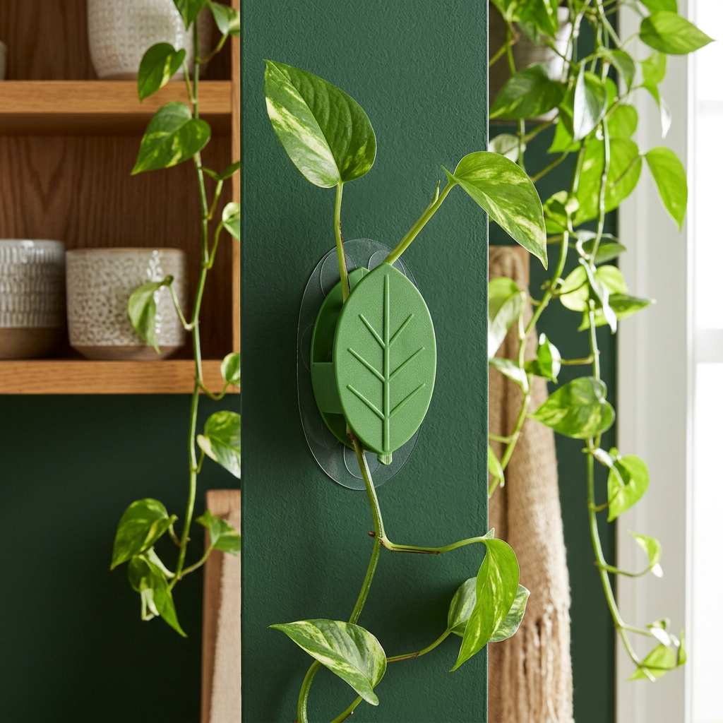 Plant Wall Clips Self-Adhesive, Leaf Shape Vine Holders