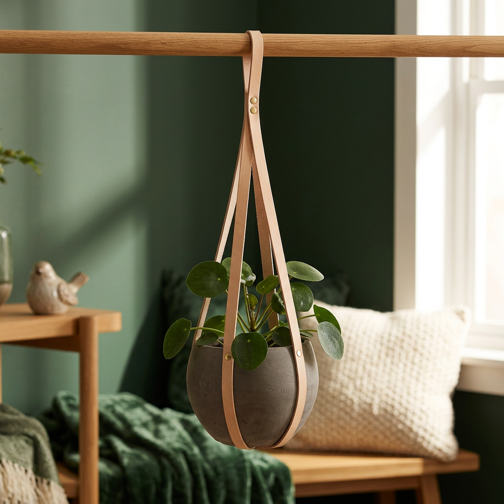 Hanging Plant Sling, Fabric Pot Holder Hammock